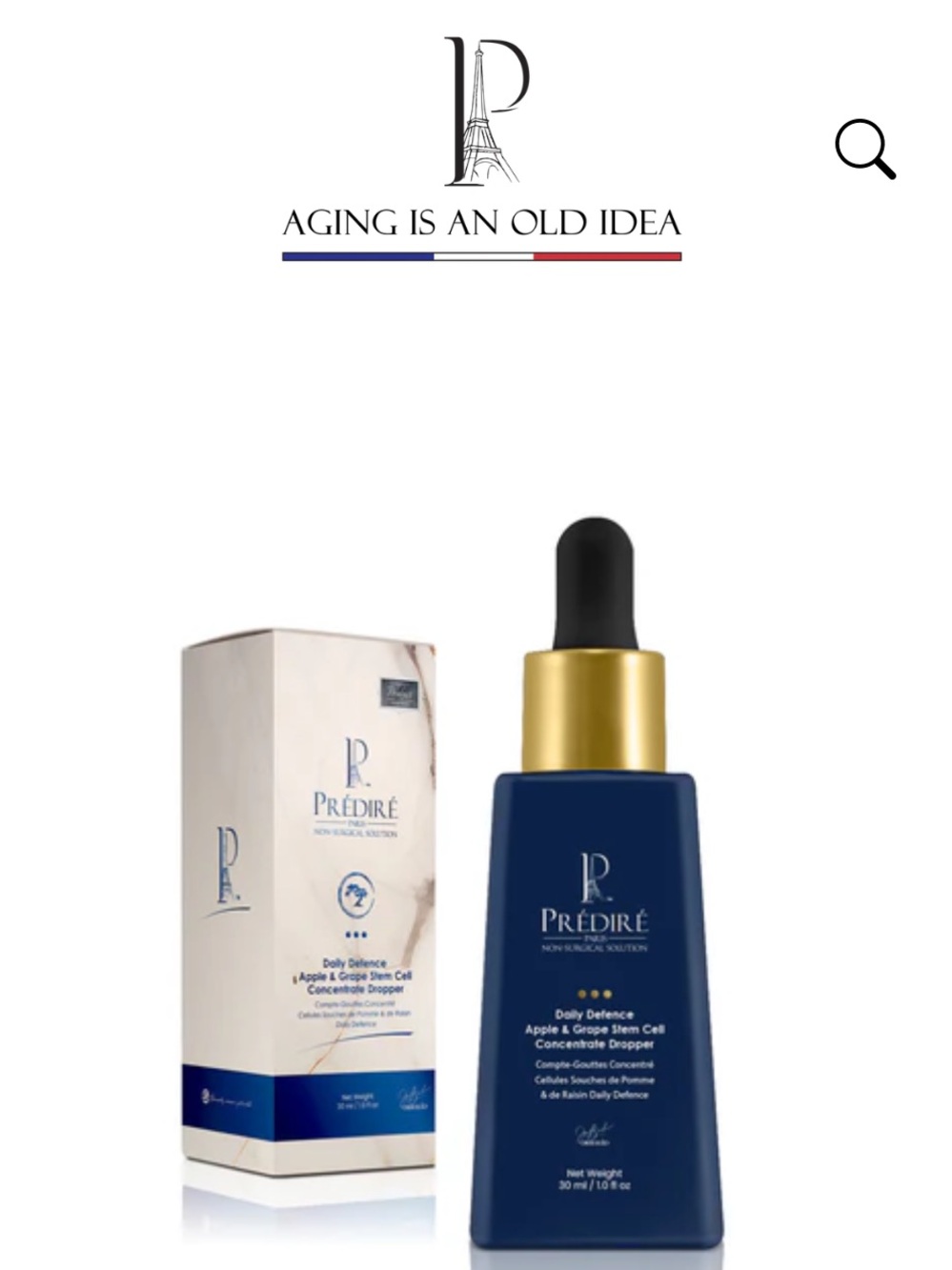 Prédiré Serum Moisturizer Stem Cell Concentrate Dropper - Retail $299
